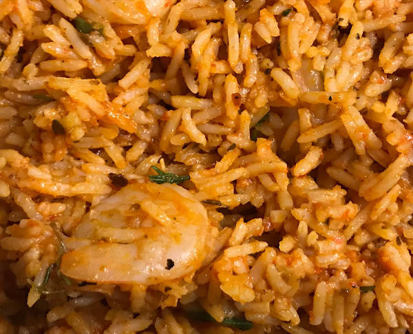 Tray of Jollof Rice
