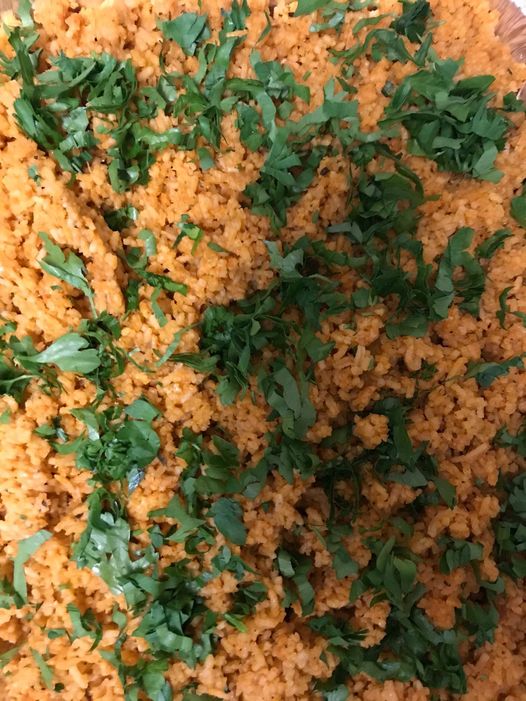Tray of Jollof Rice